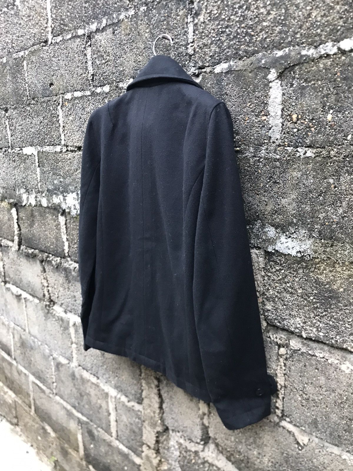 H&M × Japanese Brand × Seditionaries 🌟H&M Black Wool Zip Peacoat Double Breasted Size US S / EU 44-46 / 1 - 16 Thumbnail