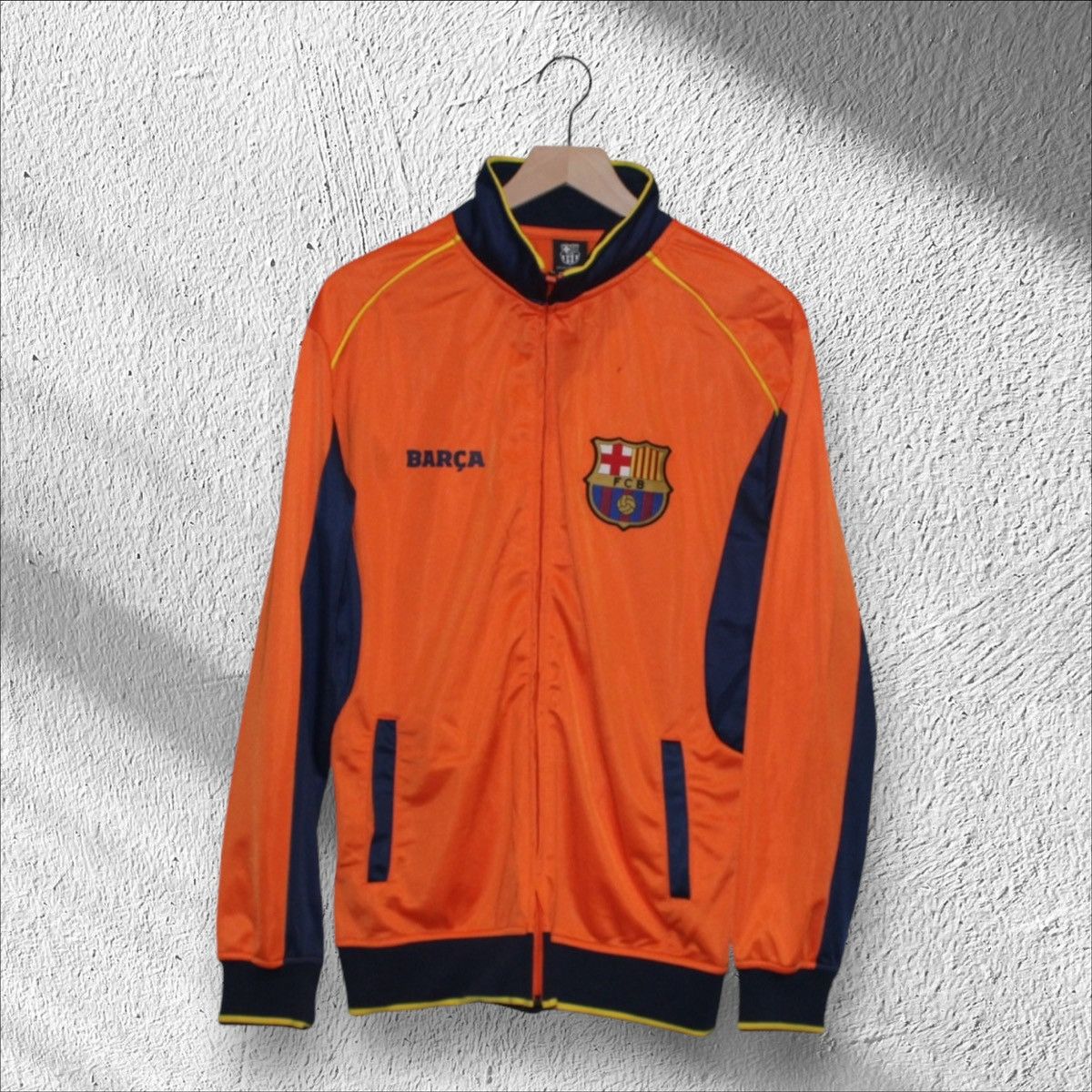 Other FC Barcelona Orange Kit Full Zip Trainer Jacket Soccer Size US M / EU 48-50 / 2 - 1 Thumbnail
