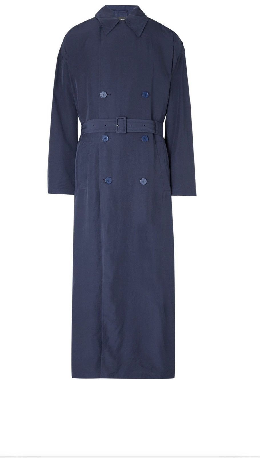 Balenciaga NAVY BALENCIAGA TRENCHCOAT Size US XL / EU 56 / 4 - 2 Thumbnail