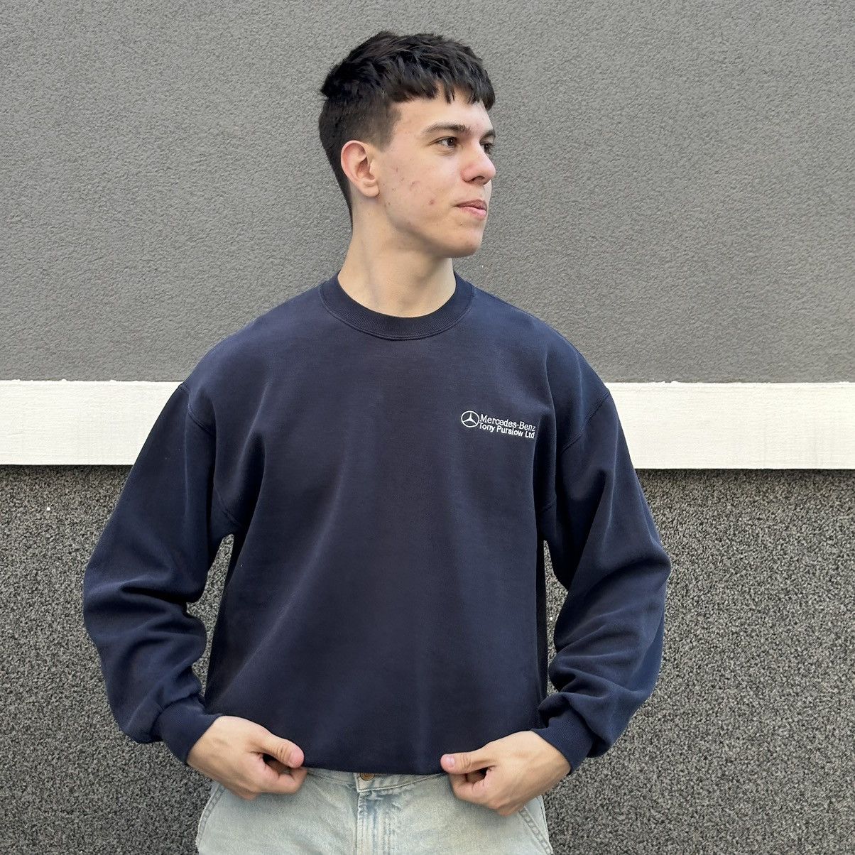 Mercedes-Benz × Vintage Vintage Mercedes-Benz Sweatshirt Small Logo Car Y2K 00s USA Size US L / EU 52-54 / 3 - 1 Thumbnail
