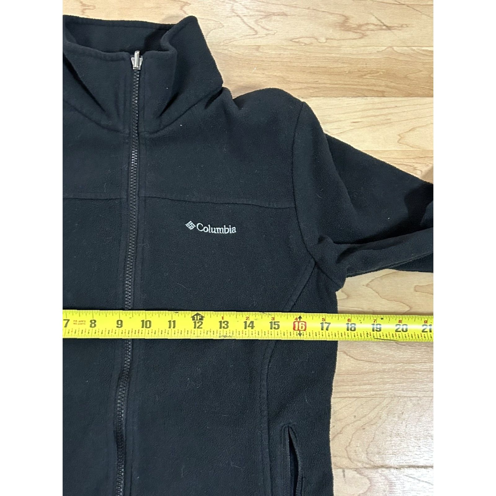 Vintage Columbia Jacket Women Black Fleece Full Zip Sz Small Size S / US 4 / IT 40 - 3 Thumbnail