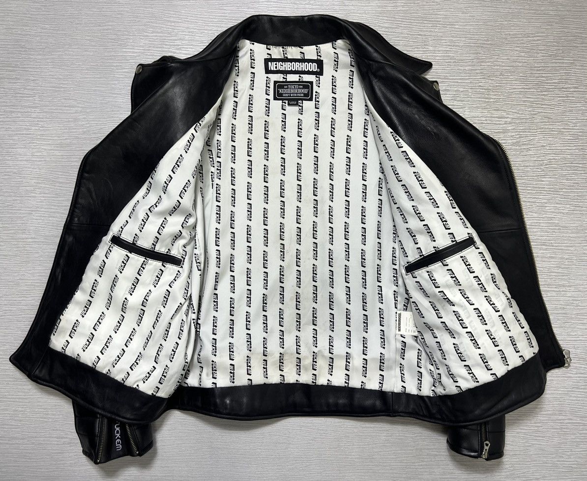 Neighborhood Neighborhood - A/W 18’ - Clay Leather Rider’s Jacket Size US L / EU 52-54 / 3 - 3 Thumbnail