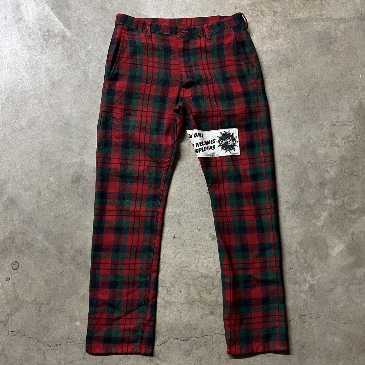 Comme des Garcons × Comme des Garcons Homme Plus × Designer Vintage Comme Des Garcon Homme Plus Plaid Trouser Pants Size US 31 - 5 Thumbnail