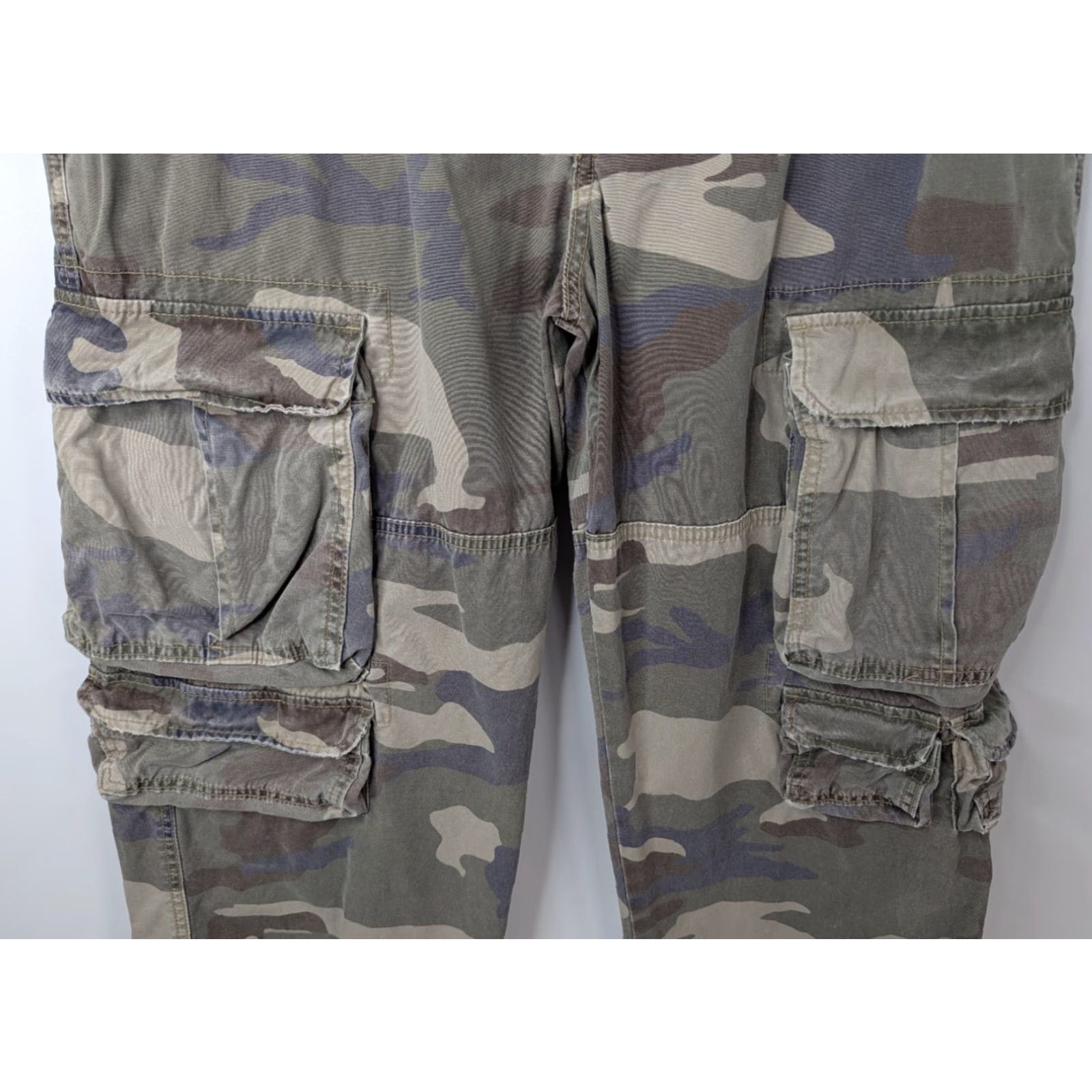 Mossimo Mossimo Cargo Pants Men’s 34x32 Camo Baggy Straight 90s Army Vintage Casual Workwear Size US 34 / EU 50 - 2 Thumbnail