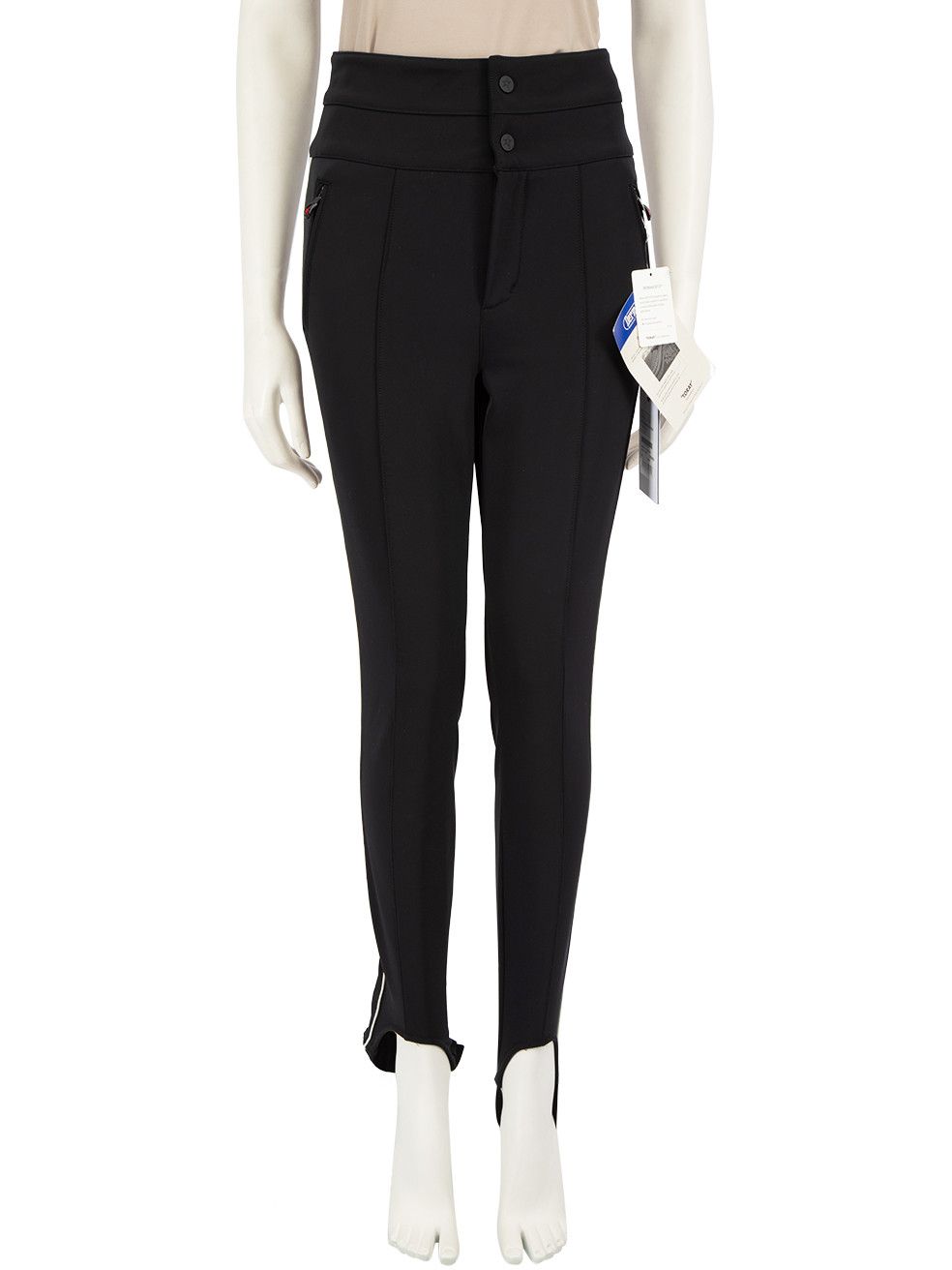 image of Perfect Moment Black Logo Embroidered Ski Trousers, Women's (Size 26)