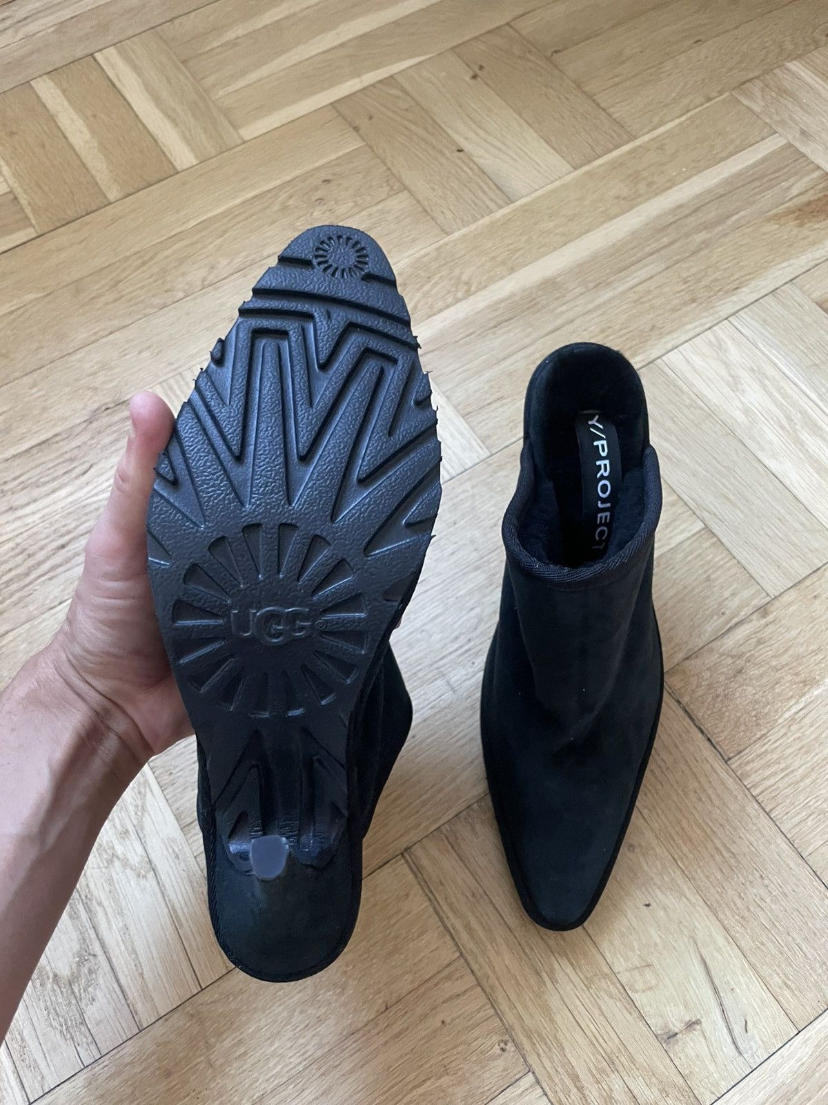 Ugg × Y/Project LS1 Suede Mules Size US 7 / IT 37 - 2 Thumbnail