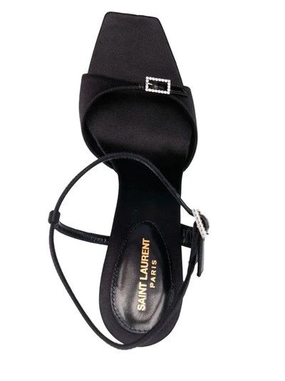 Saint Laurent Paris o1bcso1str1124 Venue Sandals in Black Size US 7.5 / IT 37.5 - 3 Thumbnail
