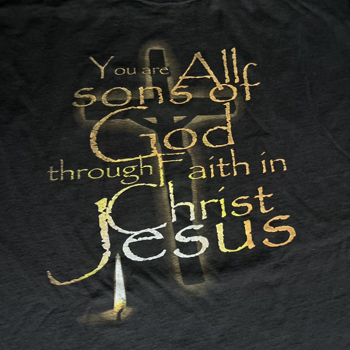 Vintage Vintage 2000s Jesus Christ Christian Religion Son of God Tee Size US XL / EU 56 / 4 - 3 Thumbnail
