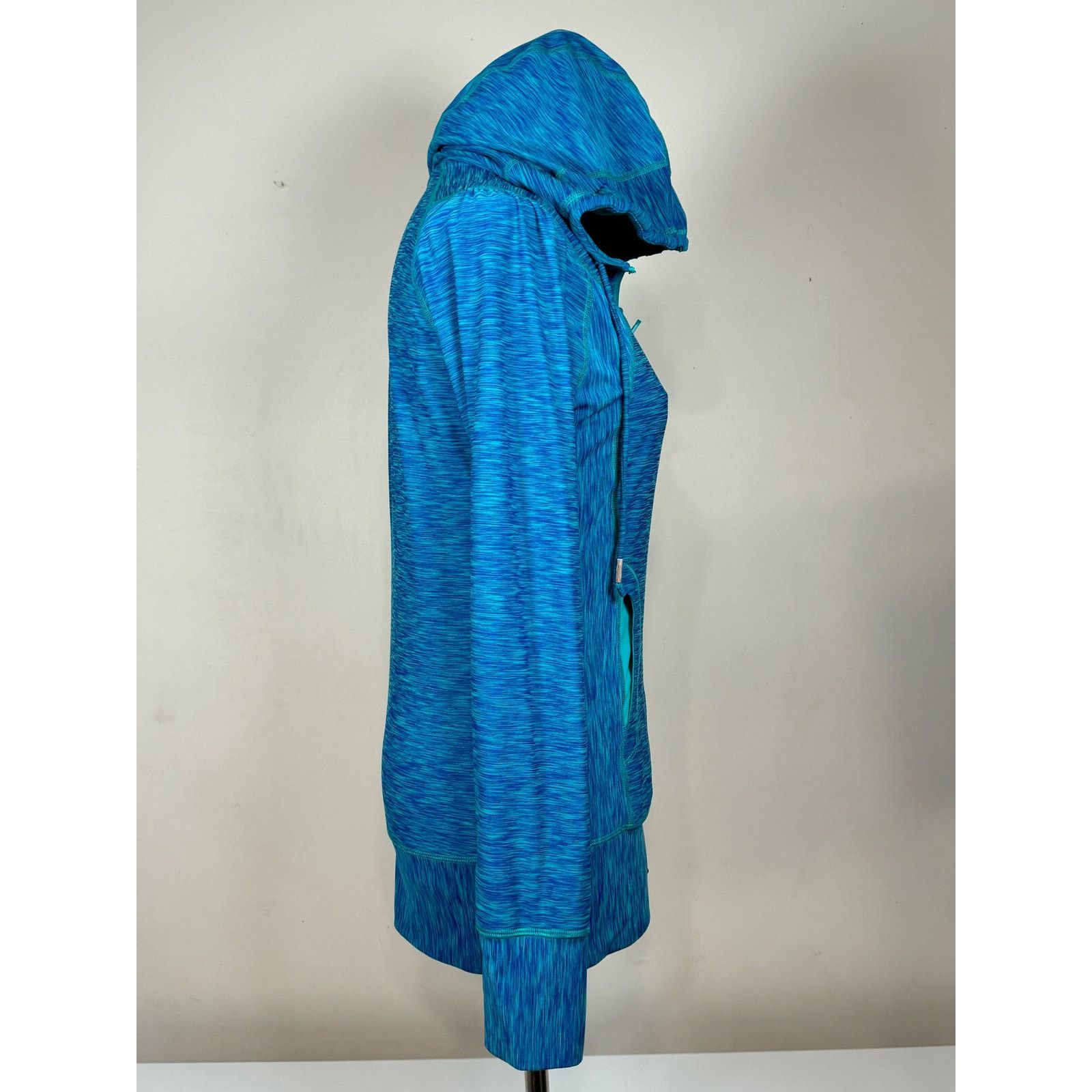 Prana Prana Blue Heather Full Zip Hooded Dragonfly Jacket Size M Size M / US 6-8 / IT 42-44 - 4 Thumbnail