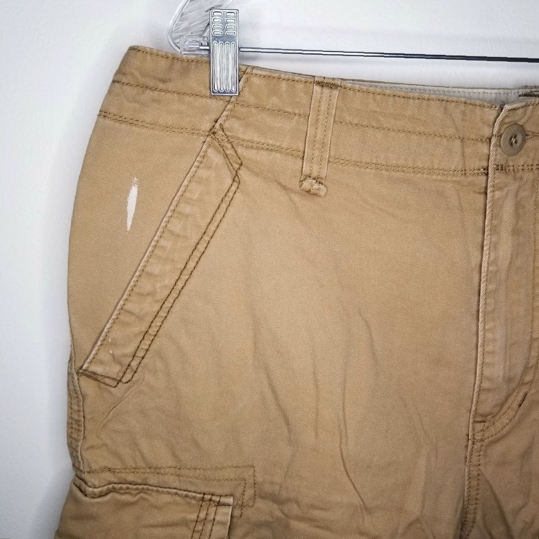 Vintage VINTAGE Union Bay Cargo Shorts Mens Khaki 38 Beige Size 38 Drawstring & Pockets Mens Size US 38 / EU 54 - 3 Thumbnail
