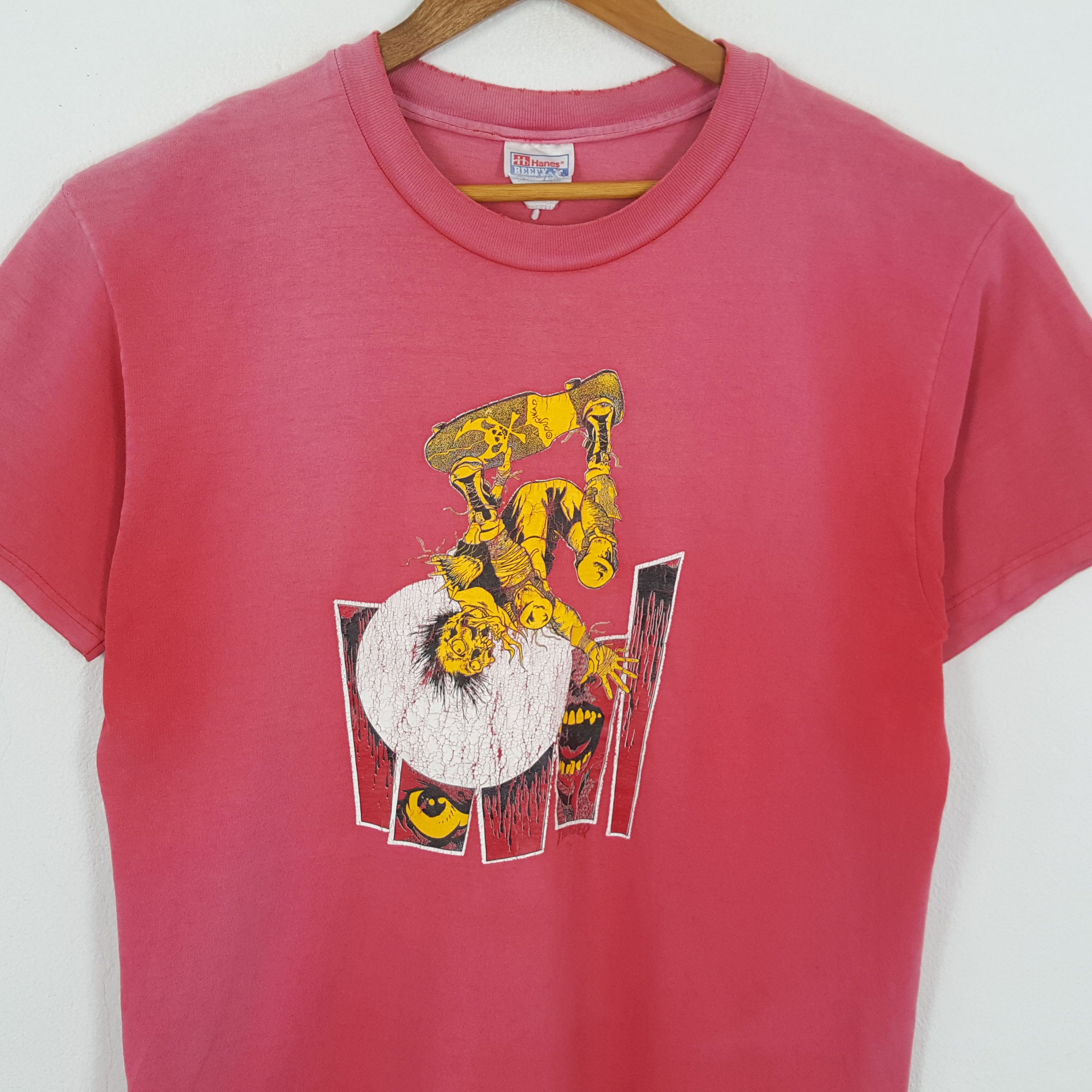 Thrasher × Vintage Vintage THRASHER Skateboard Style Distressed T-Shirts Size US L / EU 52-54 / 3 - 2 Thumbnail