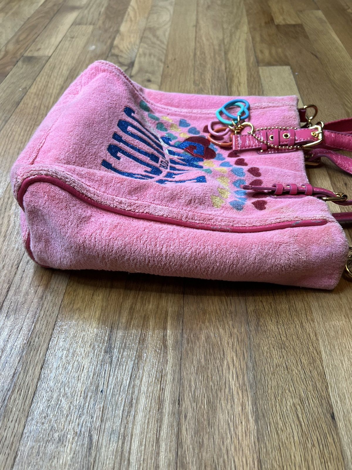 Juicy Couture ON HOLD Juicy Couture Smile For Juicy Pink Terrycloth Bag Size ONE SIZE - 5 Thumbnail