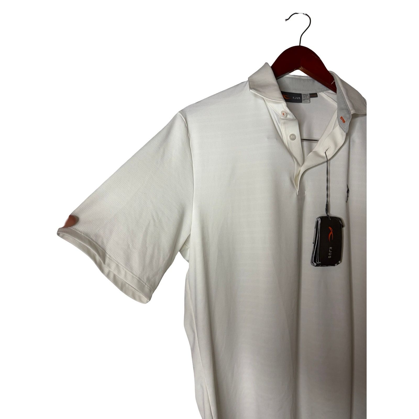 KJUS New Kjus white comfort fit gold polo short sleeve sz 48 US S Size US S / EU 44-46 / 1 - 3 Thumbnail