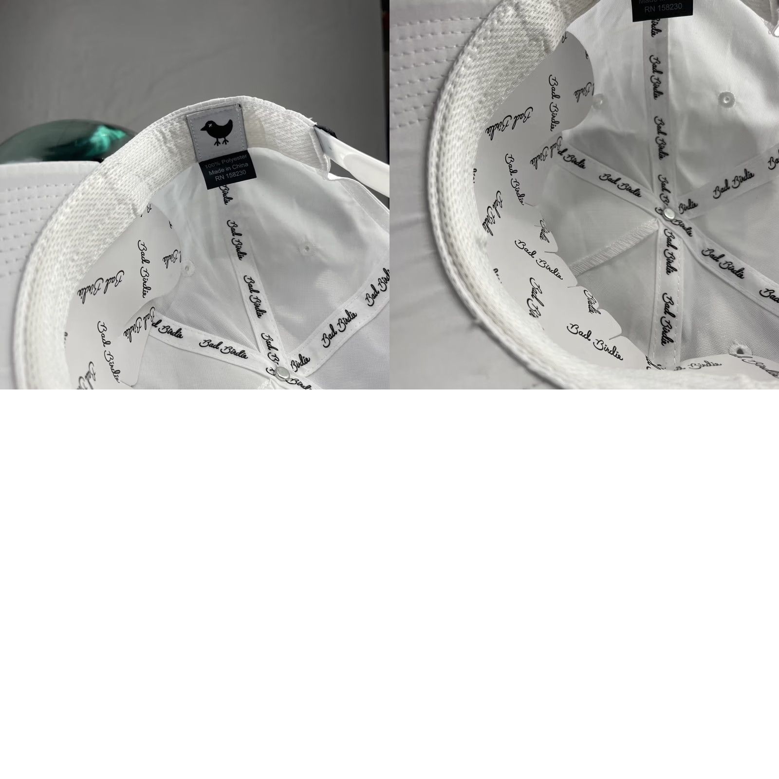 Roper Bad Birdie Hat Cap Mens Snapback White Black Scrip Rope Golf Performance Hat Cap Snapback Mens White Black Scrip Rope Golf Performance Size ONE SIZE - 9 Thumbnail