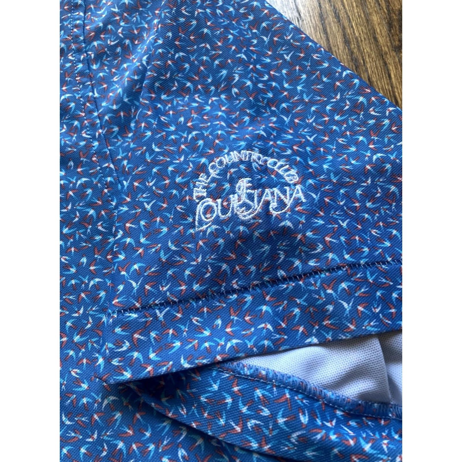 Peter Millar Peter Millar Summer Comfort Polo Shirt Mens 2XL Country Club Louisiana AOP Blue Size US XXL / EU 58 / 5 - 5 Thumbnail