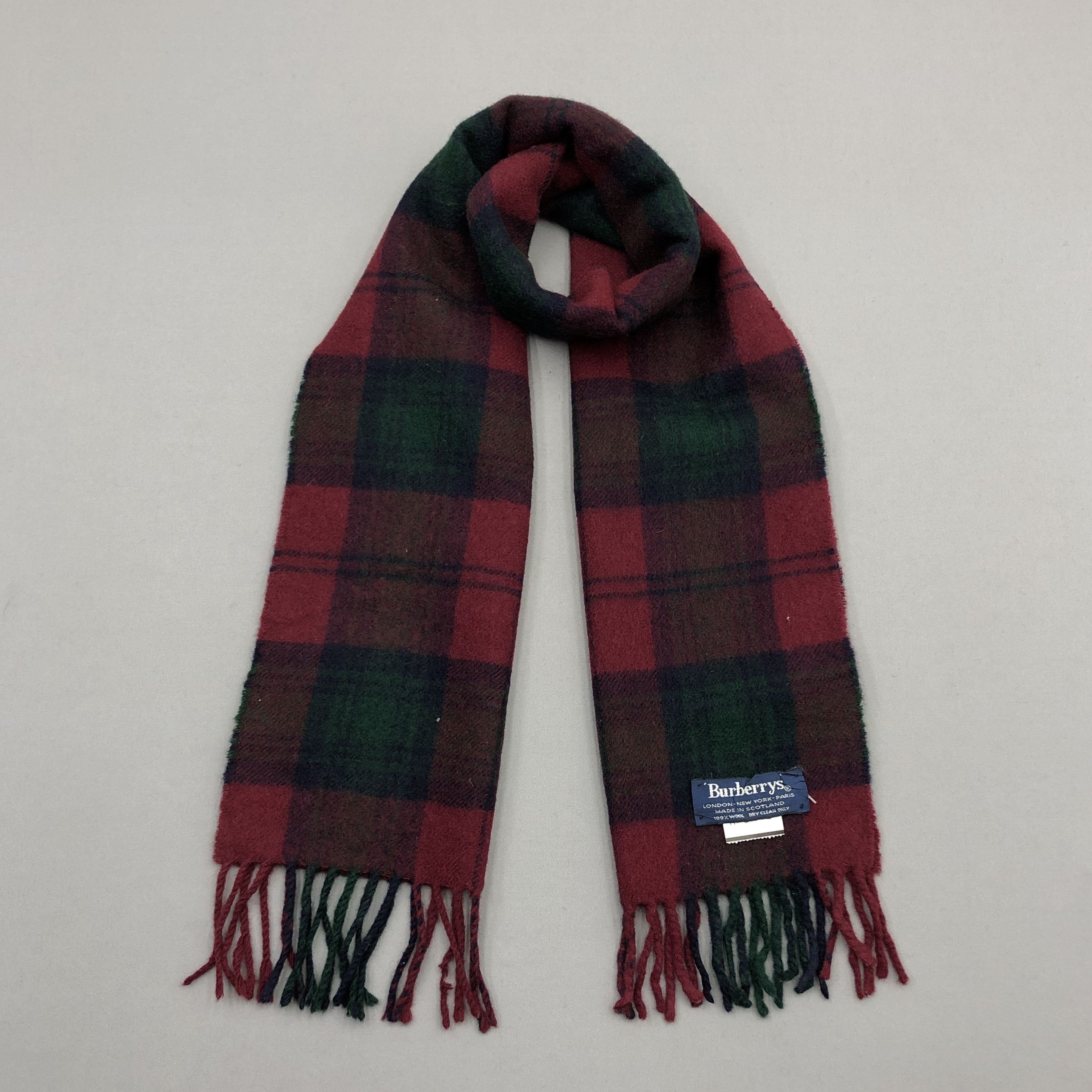 Burberry Vintage Burberrys Scarf Muffler Wool Cashmere Scarves Size ONE SIZE - 1 Thumbnail