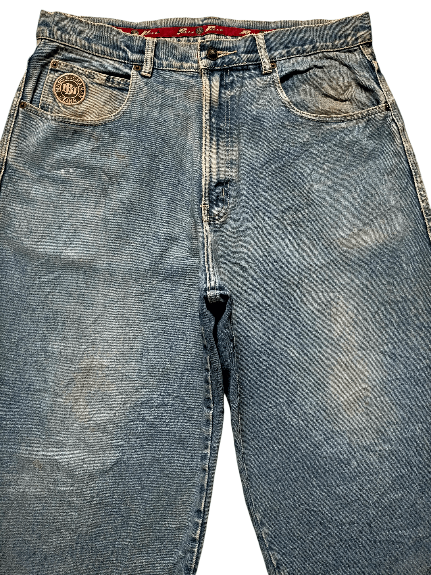 Pelle Pelle Pelle Pelle Marc Buchanan Embroidered Baggy Jeans Size US 36 / EU 52 - 4 Thumbnail
