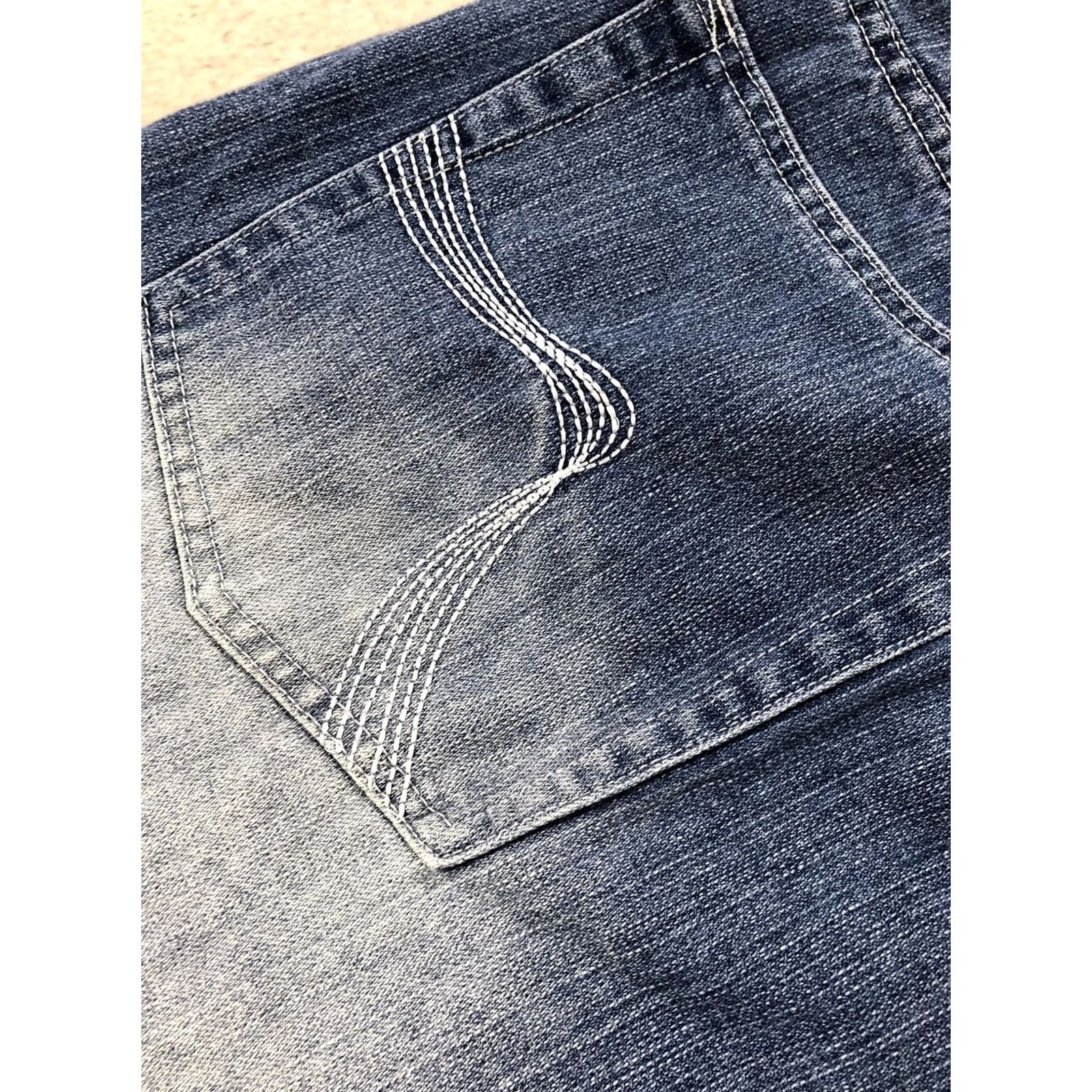 Vintage Five Elements Mens Blue Jeans Shorts Size 44 inseam 20” Adjustable Tie Hem Skate Size US 44 / EU 60 - 5 Thumbnail