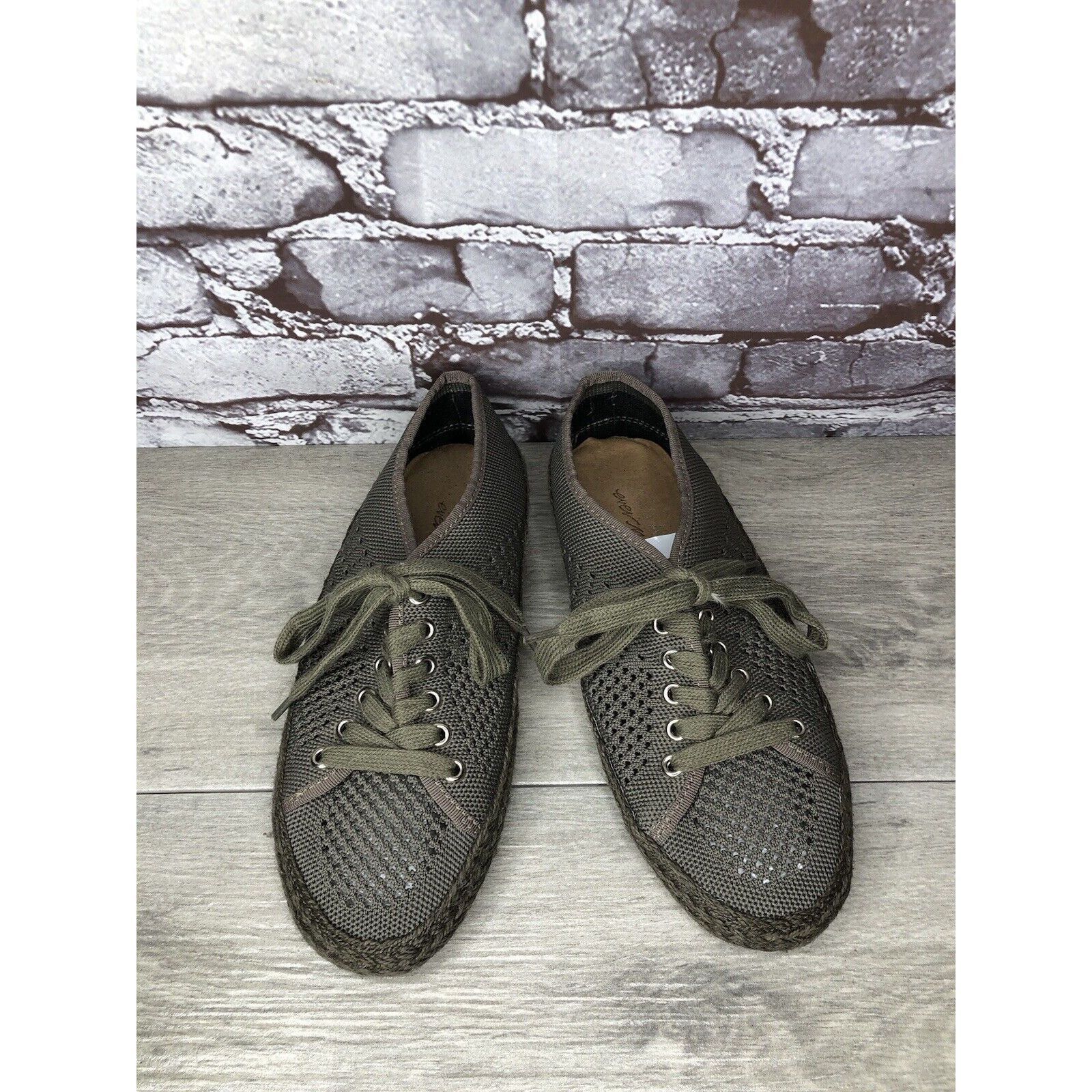 Other Emu Australia Olive Green Knit Espadrilles Casual Lace Up Sh Size US 8 / IT 38 - 16 Thumbnail