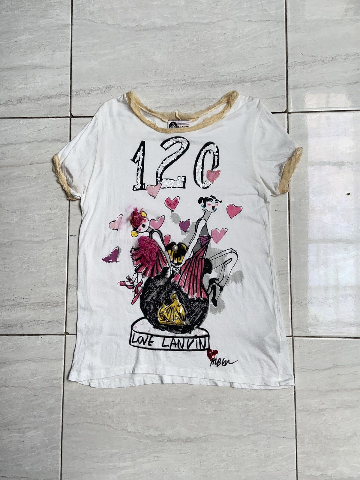 Lanvin LANVIN Motive T-Shirt Size US XS / EU 42 / 0 - 5 Thumbnail