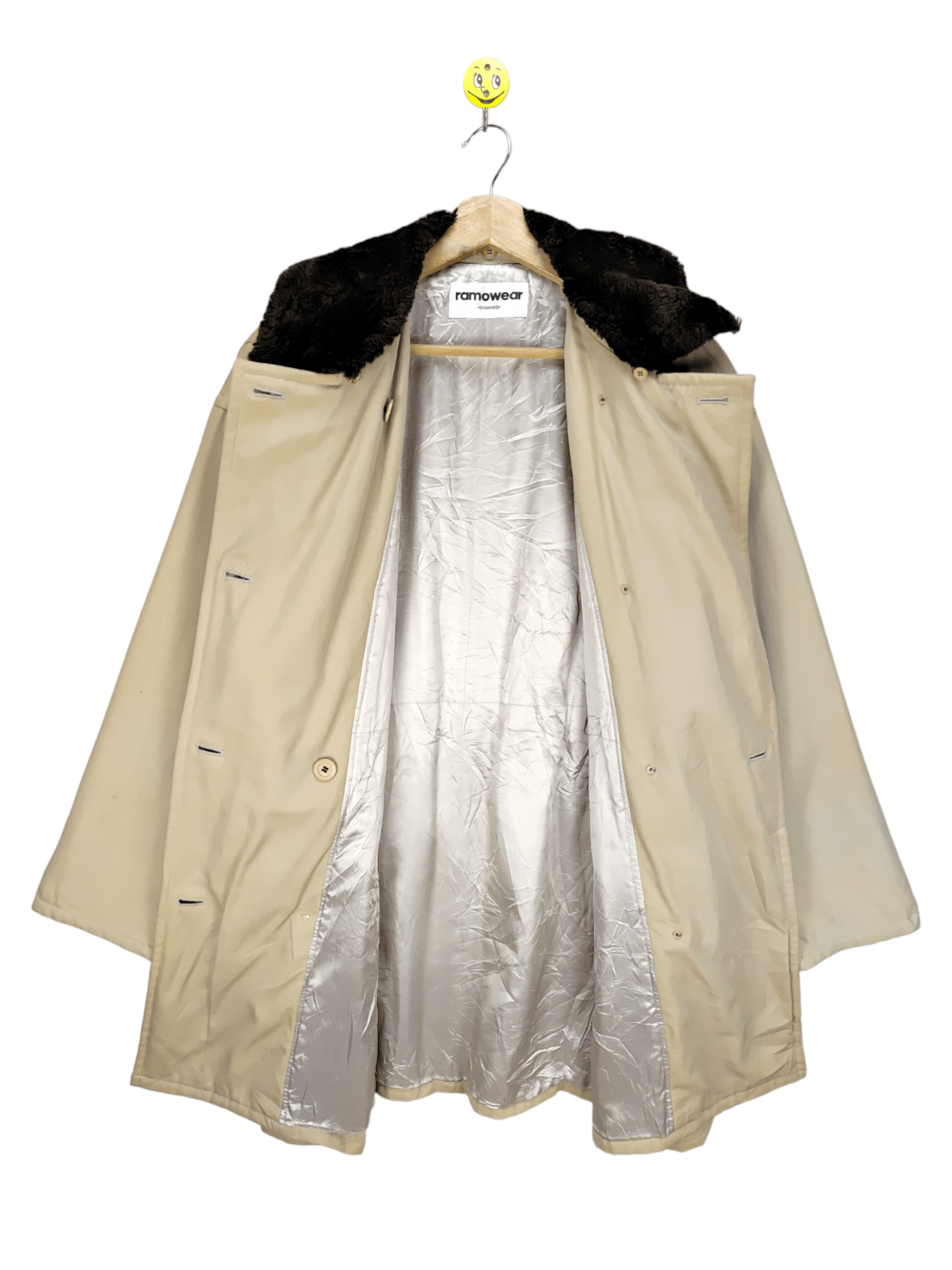 Japanese Brand × Vintage Steals🔥Vintage Wool Coat Double Breast by Ramowear Size L / US 10 / IT 46 - 4 Thumbnail