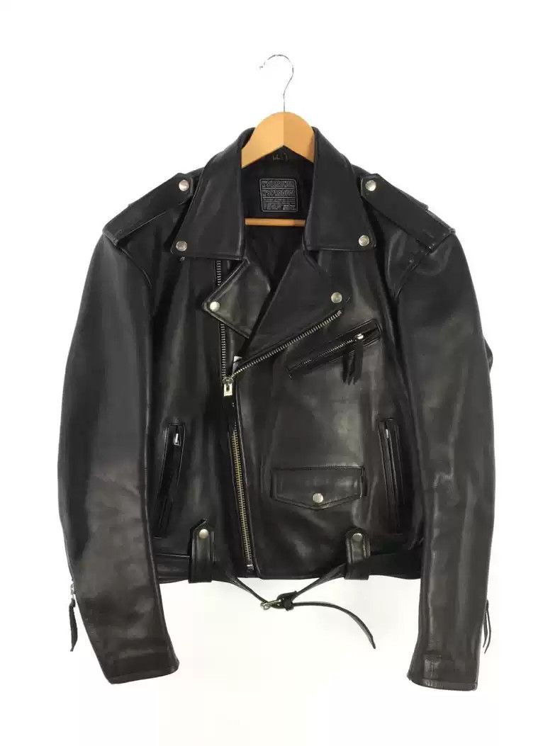 Kadoya kadoya Inclined zipper leather clothes Size US XL / EU 56 / 4 - 1 Thumbnail
