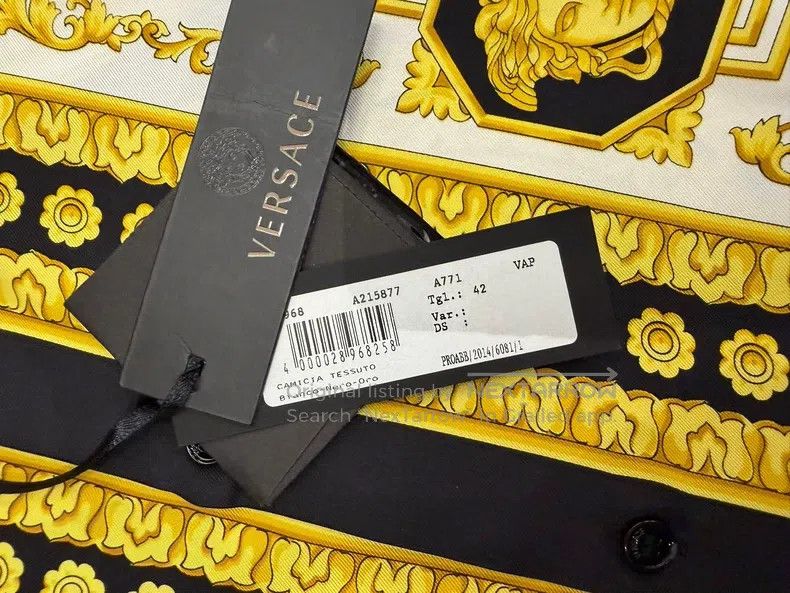 Versace Versace Black and gold Medusa long-sleeved shirt Size US L / EU 52-54 / 3 - 3 Thumbnail