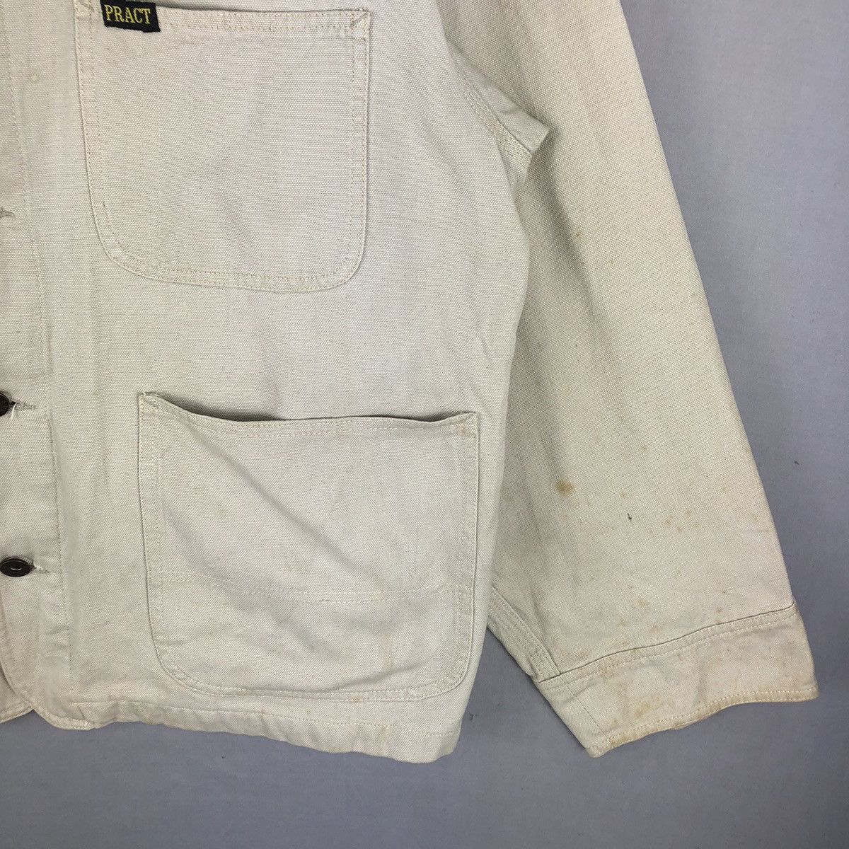 Japanese Brand Vintage 90's Chore Jacket Workwear Style by Pract Studio Size US XL / EU 56 / 4 - 3 Thumbnail