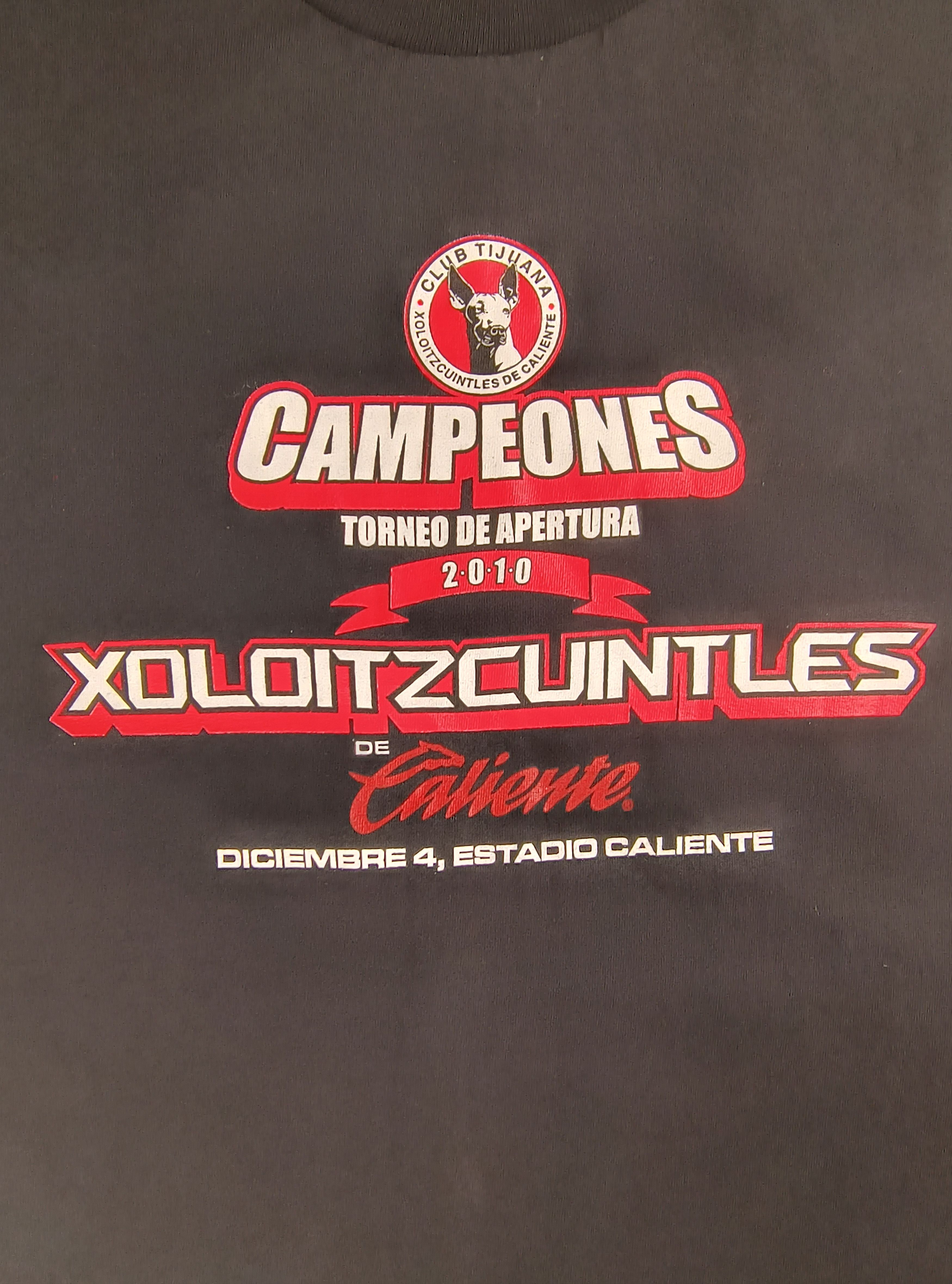AAA Xoloitzcuintles de Tijuana campeones Liga MX apertura 2010 Size US XL / EU 56 / 4 - 2 Thumbnail