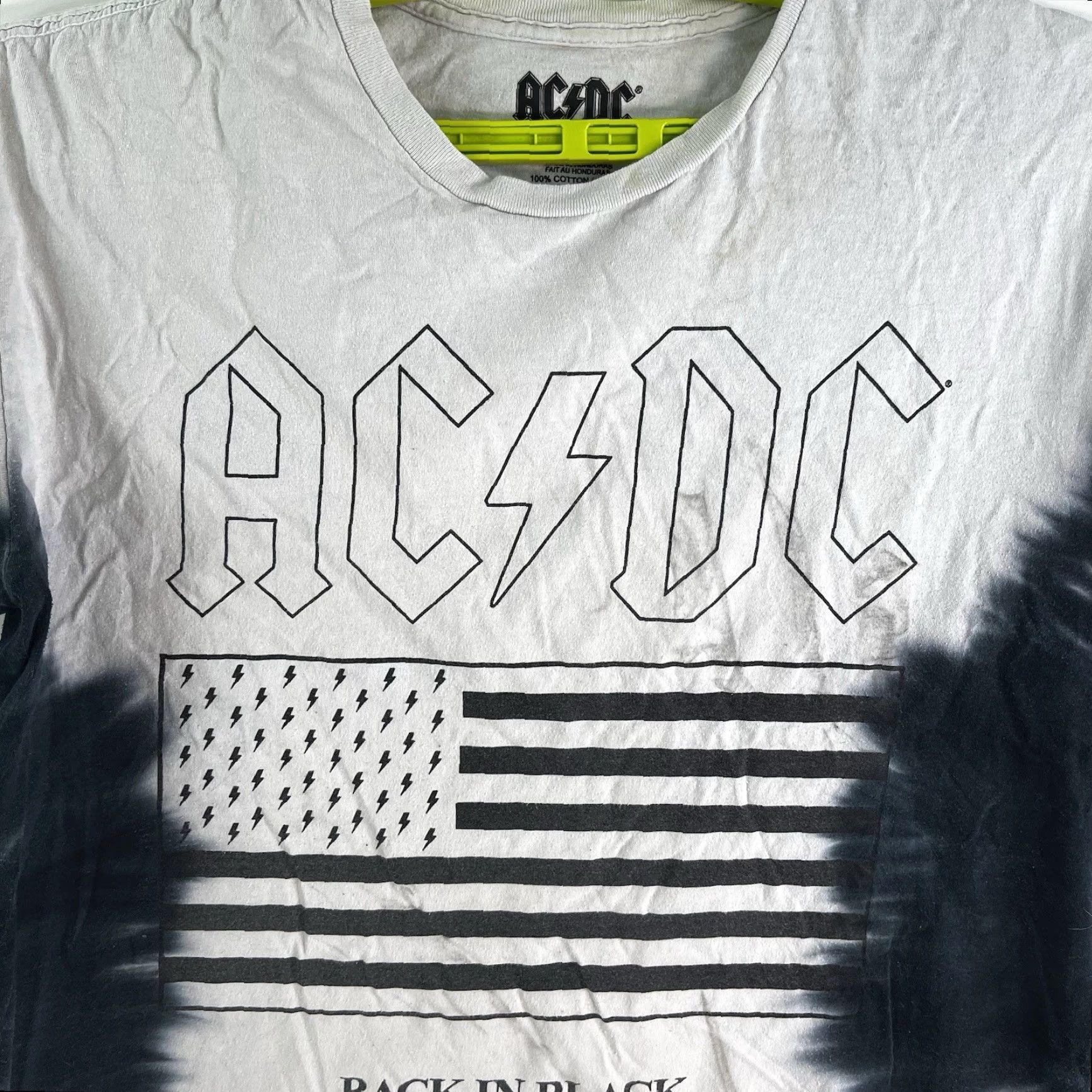 Vintage VINTAGE AC/DC T-Shirt Shirt Adult L White Graphic 70s 80s Rock Mens Size US L / EU 52-54 / 3 - 3 Thumbnail
