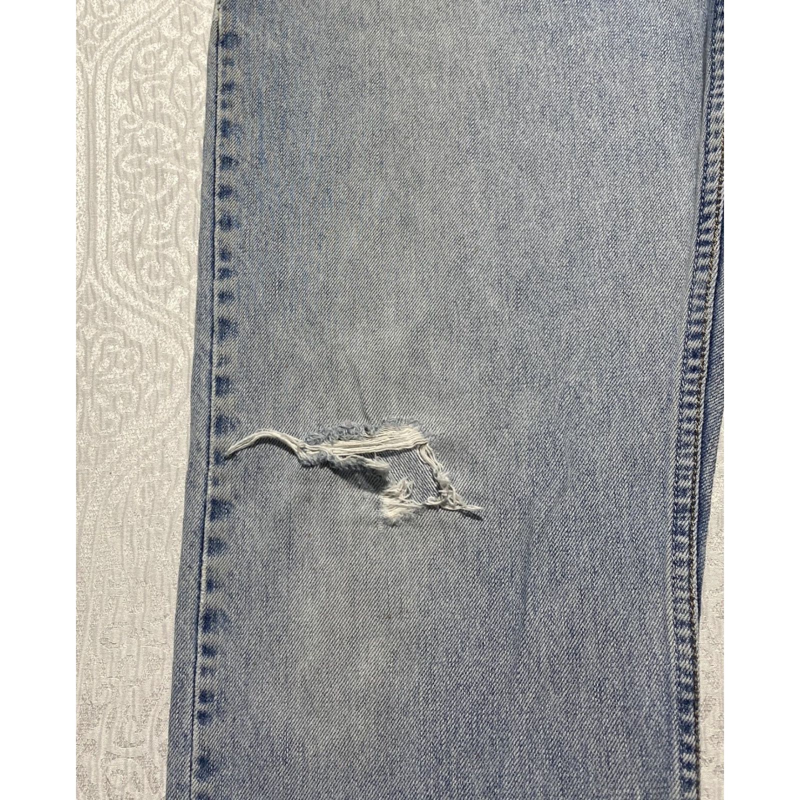 Levi's VINTAGE Levi's 505 Jeans Mens 34x32 Light Wash Blue Regular Fit Straight Leg Denim 5-Pocket Size US 34 / EU 50 - 4 Thumbnail
