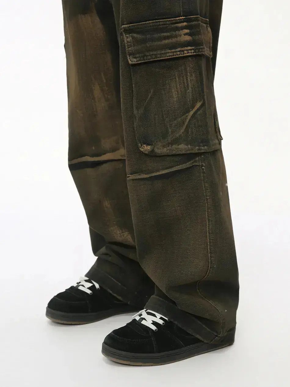 Japanese Brand Retro loose wide leg pocket jeans Size US 32 / EU 48 - 3 Thumbnail