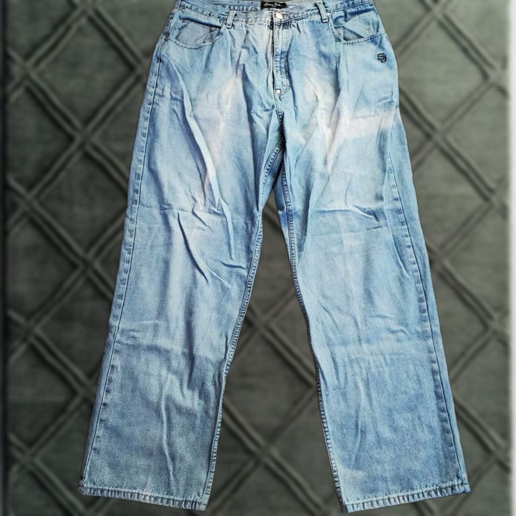Sean John VINTAGE Sean John Jeans Hip Hop Denim 38x32 Men Blue 5-Pocket Design Relaxed Era Y2K Grail Baggy Shirt Size US 38 / EU 54 - 1 Thumbnail