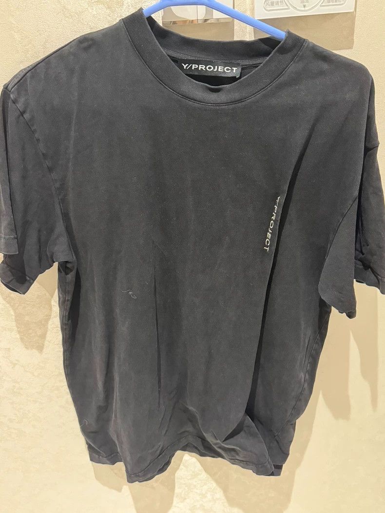 Y/Project Yproject Black Embroidered Short Sleeve - dmc Size US S / EU 44-46 / 1 - 1 Thumbnail
