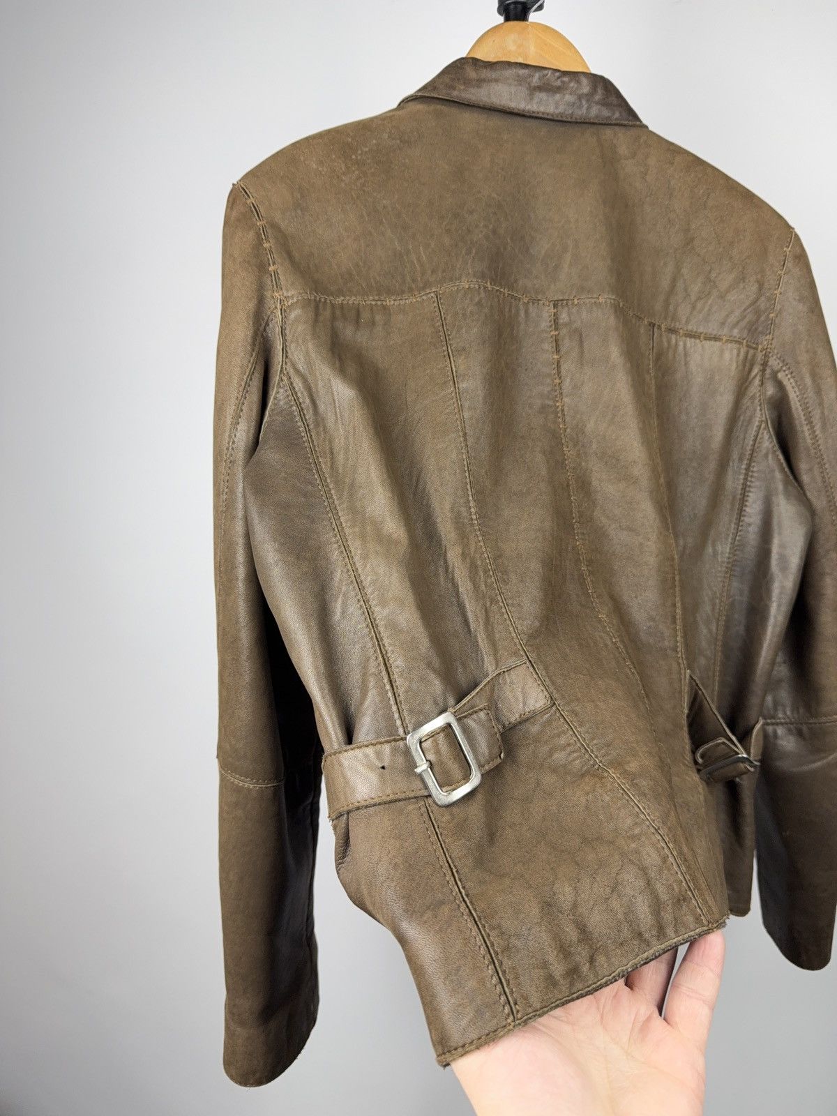 Genuine Leather Vintage Luxury Archive David Moore Brown Leather Jacket 46 Size US S / EU 44-46 / 1 - 13 Thumbnail