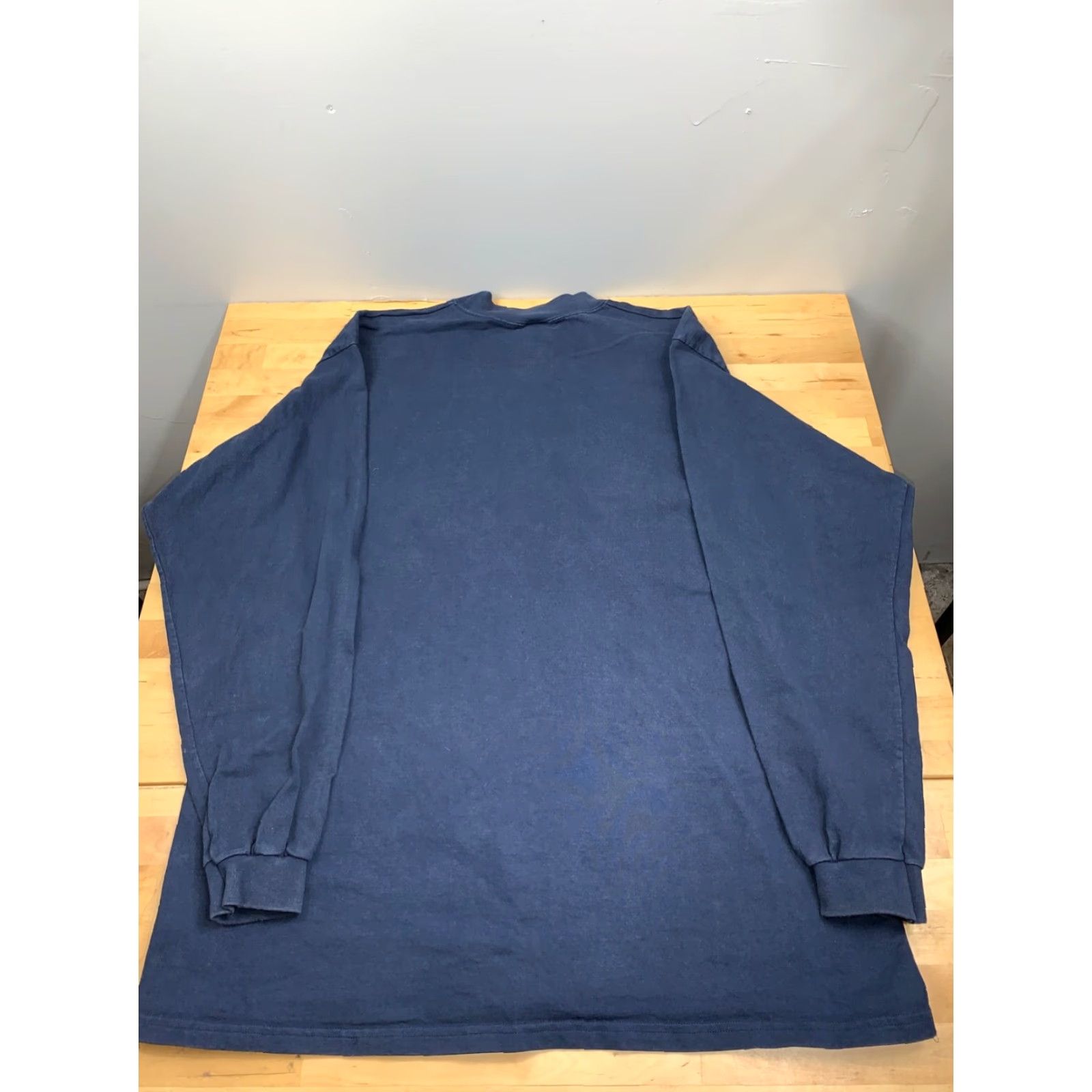 Greats VINTAGE Great Land Shirt XL Navy Blue USA 4337 Mens Mock Neck Long Sleeve Shirt - 4337 Size US XL / EU 56 / 4 - 3 Thumbnail