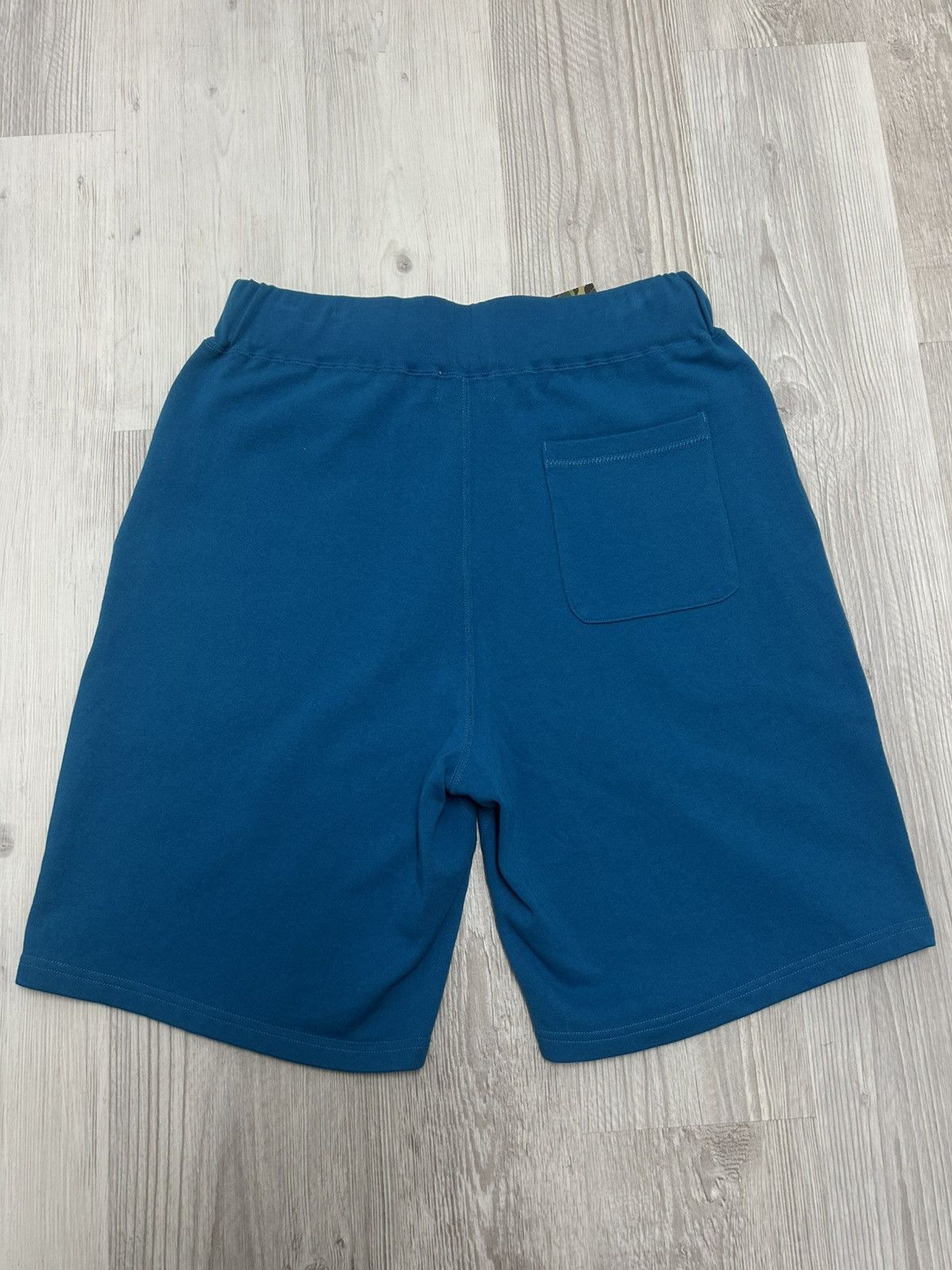 Bape Bape Shark Logo Blue Sweat Shorts NWT Size US 36 / EU 52 - 6 Thumbnail