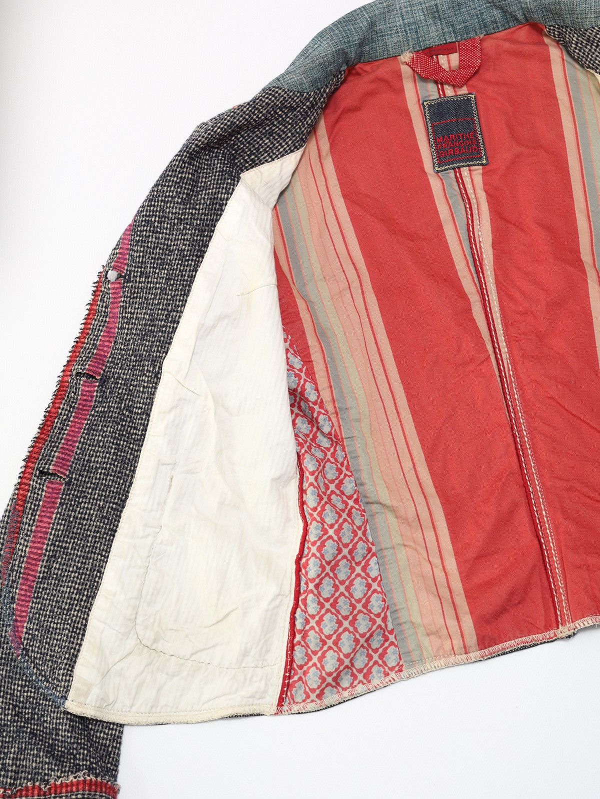 Marithe + Francois Girbaud Marithe Francois Girbaud Wool Cotton Printed Blazer Jacket Size M / US 6-8 / IT 42-44 - 14 Thumbnail