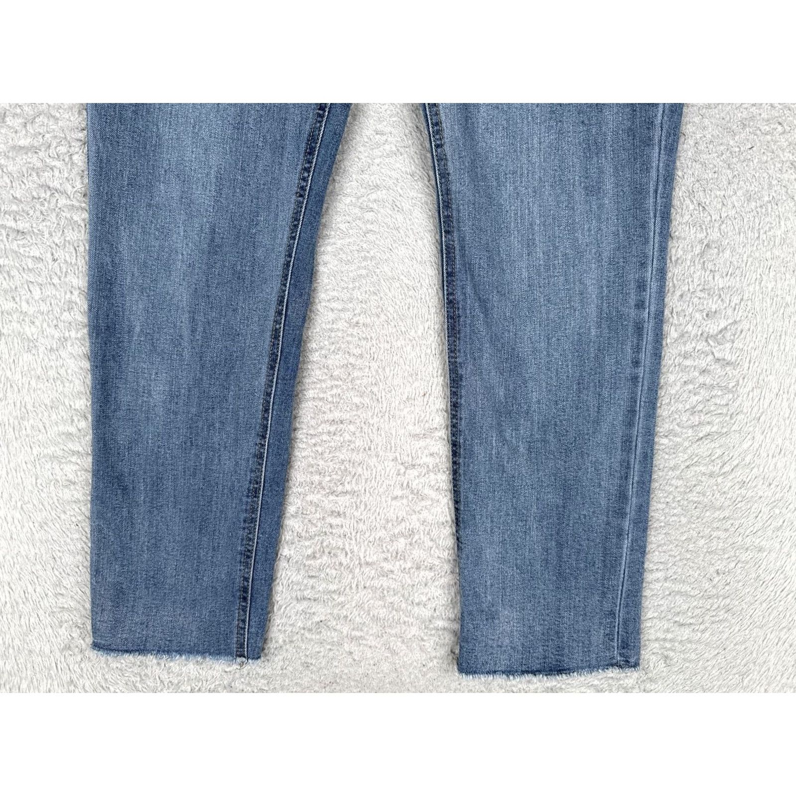 Vintage Seven7 Jeans Womens 12 Straight Jeans Blue Medium Wash Mid Rise 5-Pocket Denim Regular 32x29 Fashion Pants Size 34" / US 12 / IT 48 - 2 Thumbnail