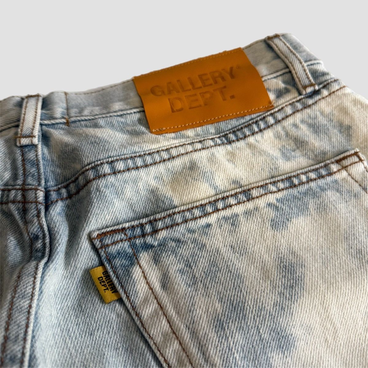 Gallery Dept. Gallery Dept Bleached Straight Leg Jeans Size US 32 / EU 48 - 7 Thumbnail