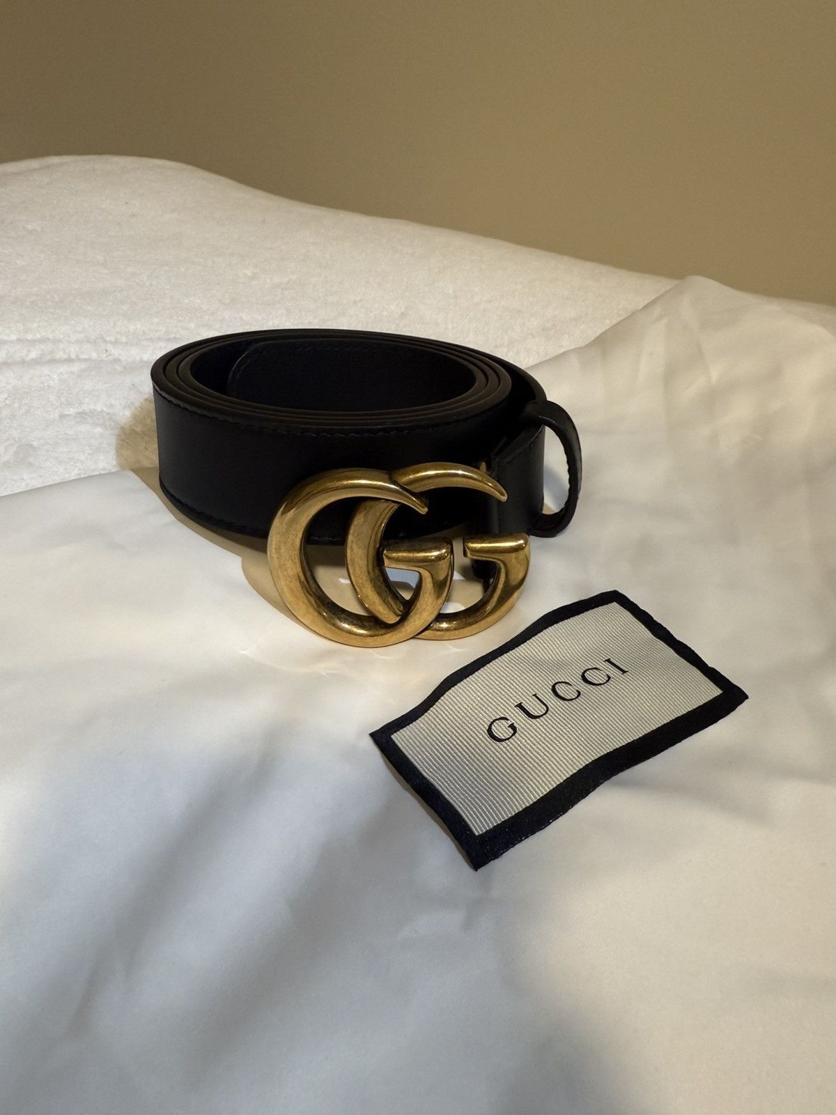Gucci Gucci GG Marmont Thin Belt Size GUCCI 85 Size ONE SIZE - 2 Thumbnail