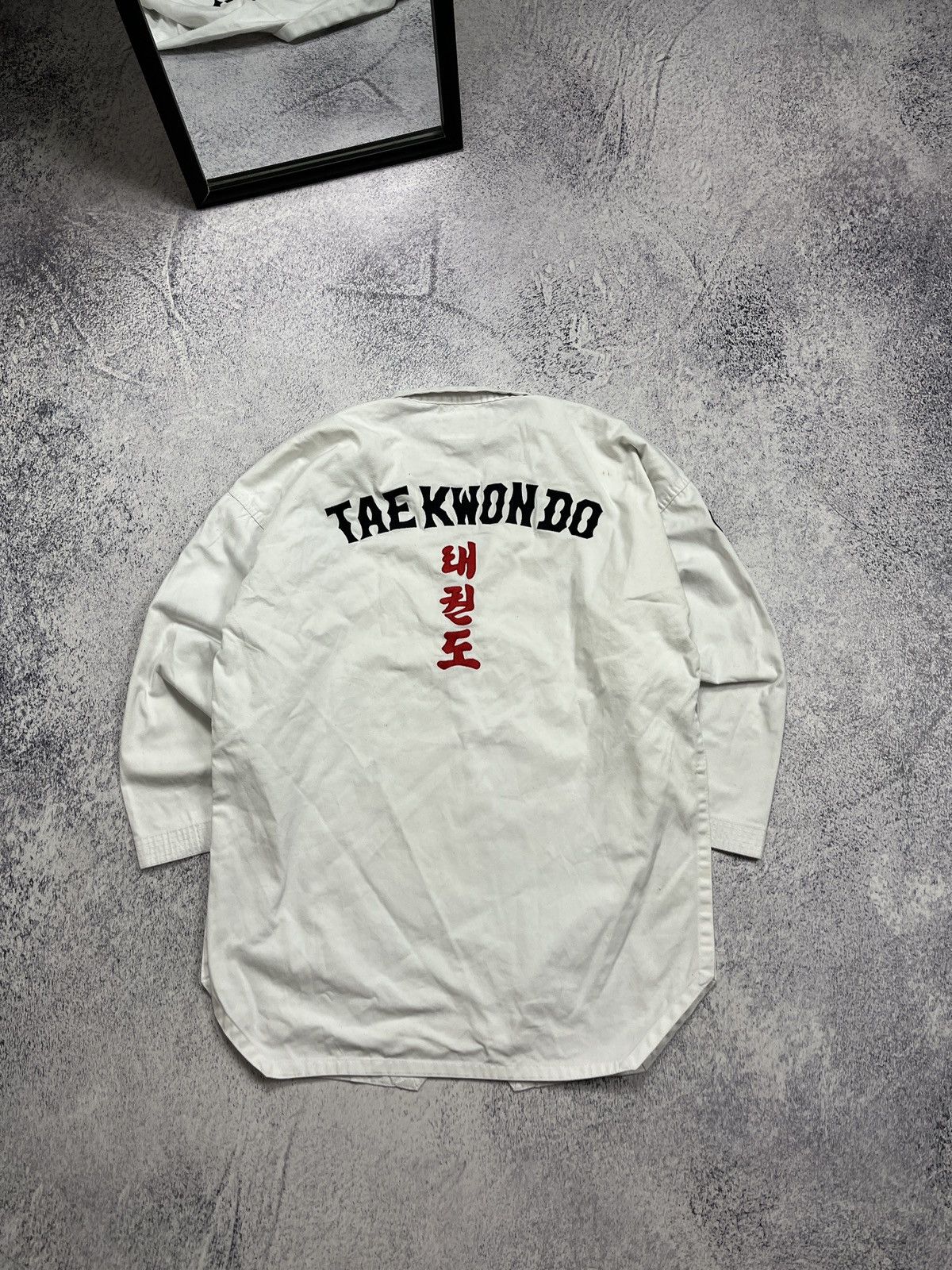 Adidas × Vintage Vintage 90’s Adidas Taekwondo Karate Uniform White Top Rare Size US L / EU 52-54 / 3 - 11 Thumbnail