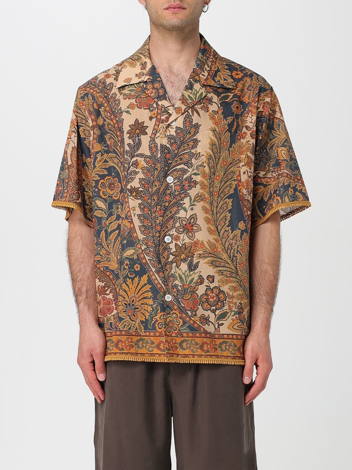 Valentino Valentino Shirt Men Beige Size US S / EU 44-46 / 1 - 1 Thumbnail