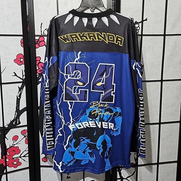 Other Black Panther Wakanda Hockey Jersey Size XL NWT Size US XL / EU 56 / 4 - 5 Thumbnail