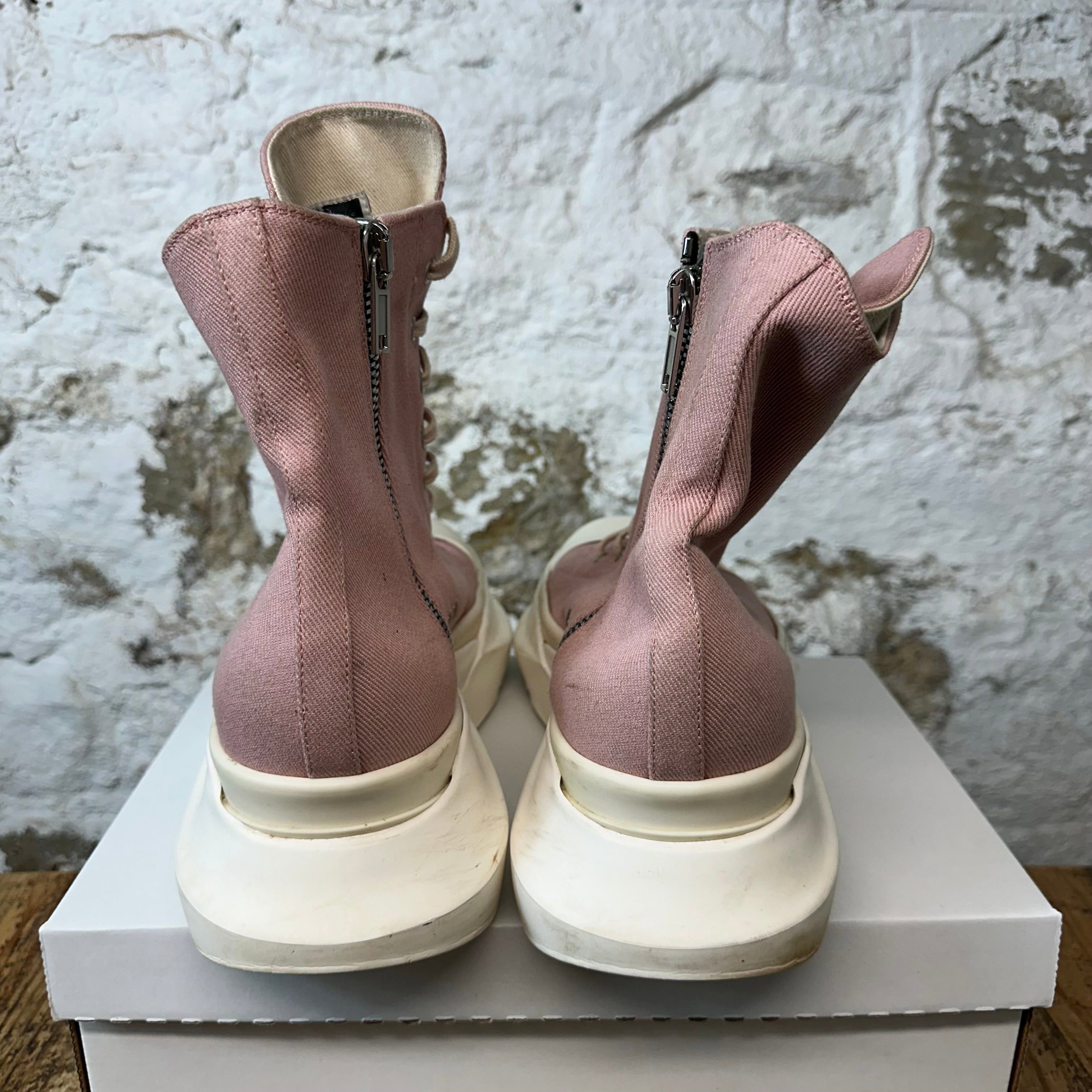 Rick Owens Rick Owens Pink Canvas Abstract Cream High Sz 13 (46) Size US 13 / EU 46 - 6 Thumbnail