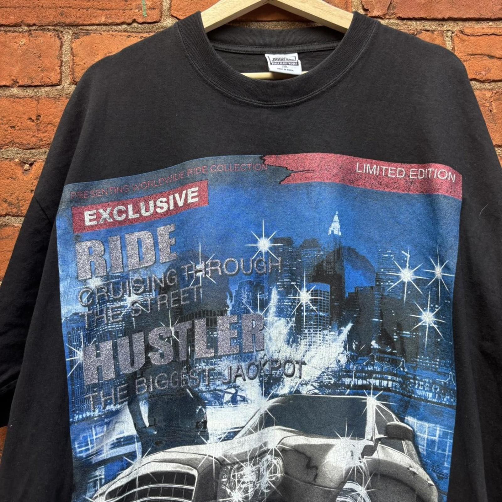 Other gangster big print car cropped t shirt y2k Size US XXL / EU 58 / 5 - 2 Thumbnail