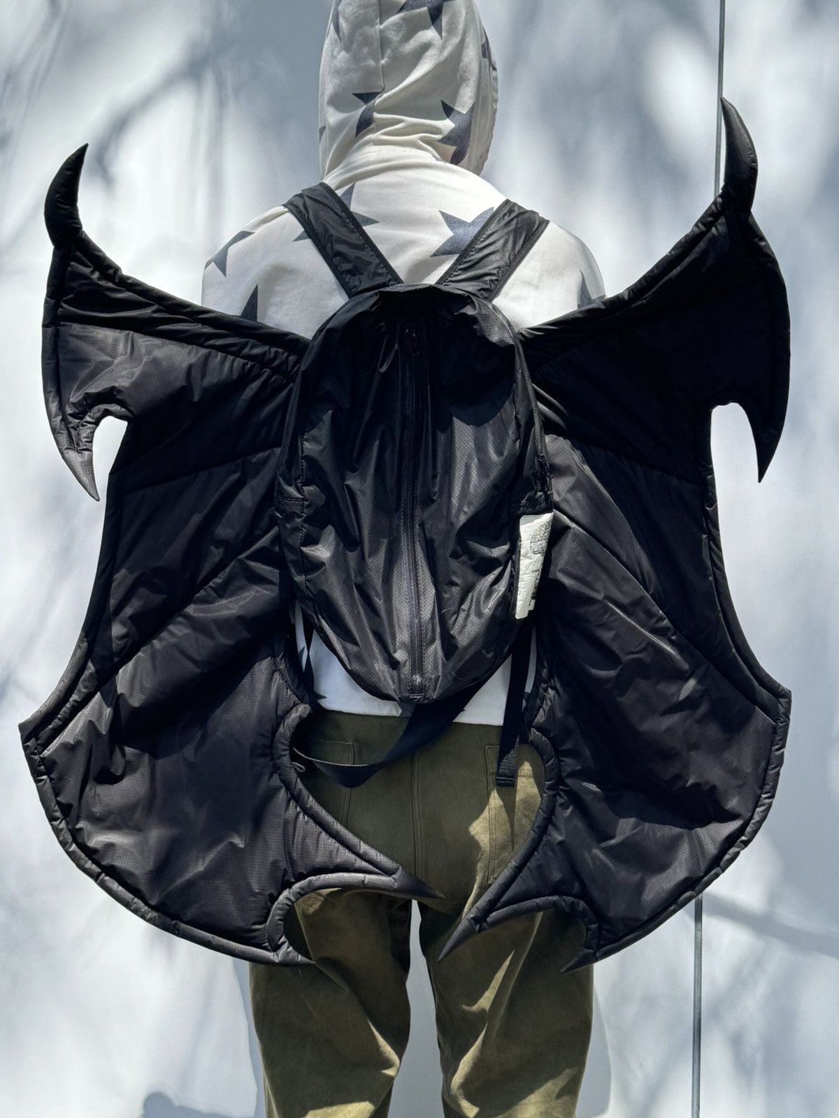 image of Undercover Batwing Backpack in Black, Men's