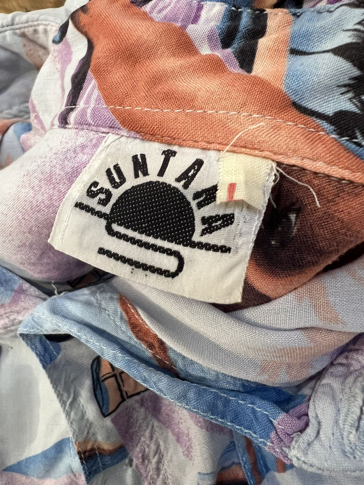 Vintage Vintage Suntana car pattern Shirt Size US L / EU 52-54 / 3 - 3 Thumbnail