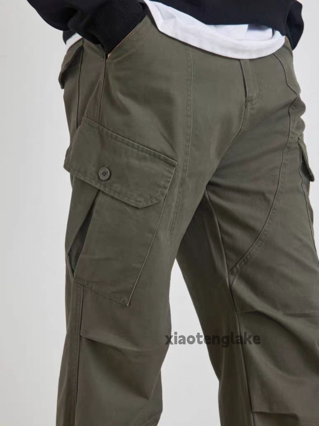 Designer × Japanese Brand × Vintage washed faded utility military patchwork cargo pants Size US 28 / EU 44 - 5 Thumbnail