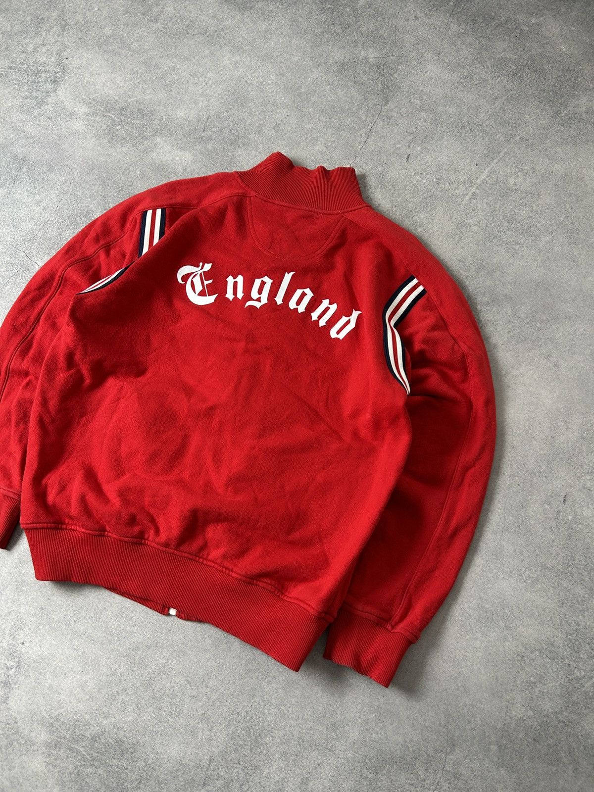 Rugby Ralph Lauren Vintage England 🏴󠁧󠁢󠁥󠁮󠁧󠁿 soccer rugby track jacket mens red Size US XL / EU 56 / 4 - 4 Thumbnail